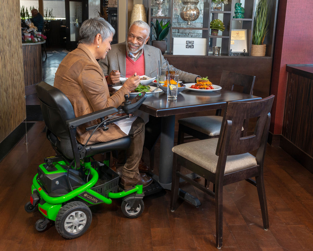 A power wheelchair is a device that aids in mobility. It is typically used by individuals who have a medical condition and have difficulty walking. People use power wheelchairs because they are unable to use a manual wheelchair.  