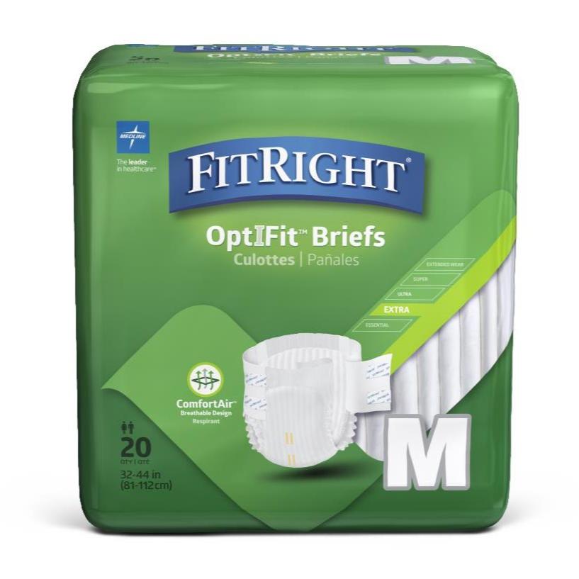 Fit Right OptiFit Briefs, Case of 80