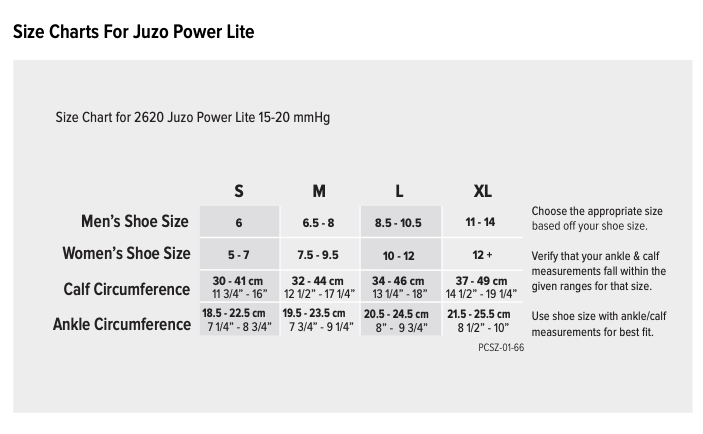 Juzo Power Vibe Unisex, 15-20mmHg