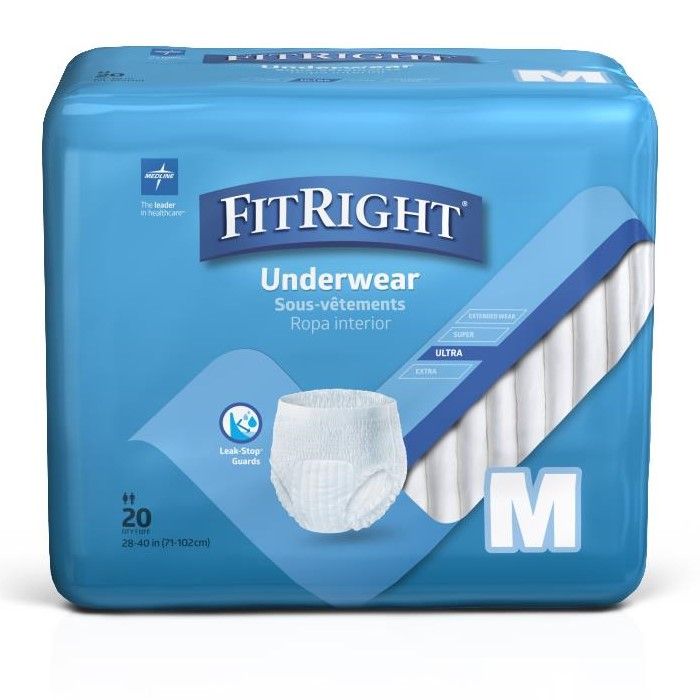 Fit Right Ultra Adult Incontinence Underwear (by the case)